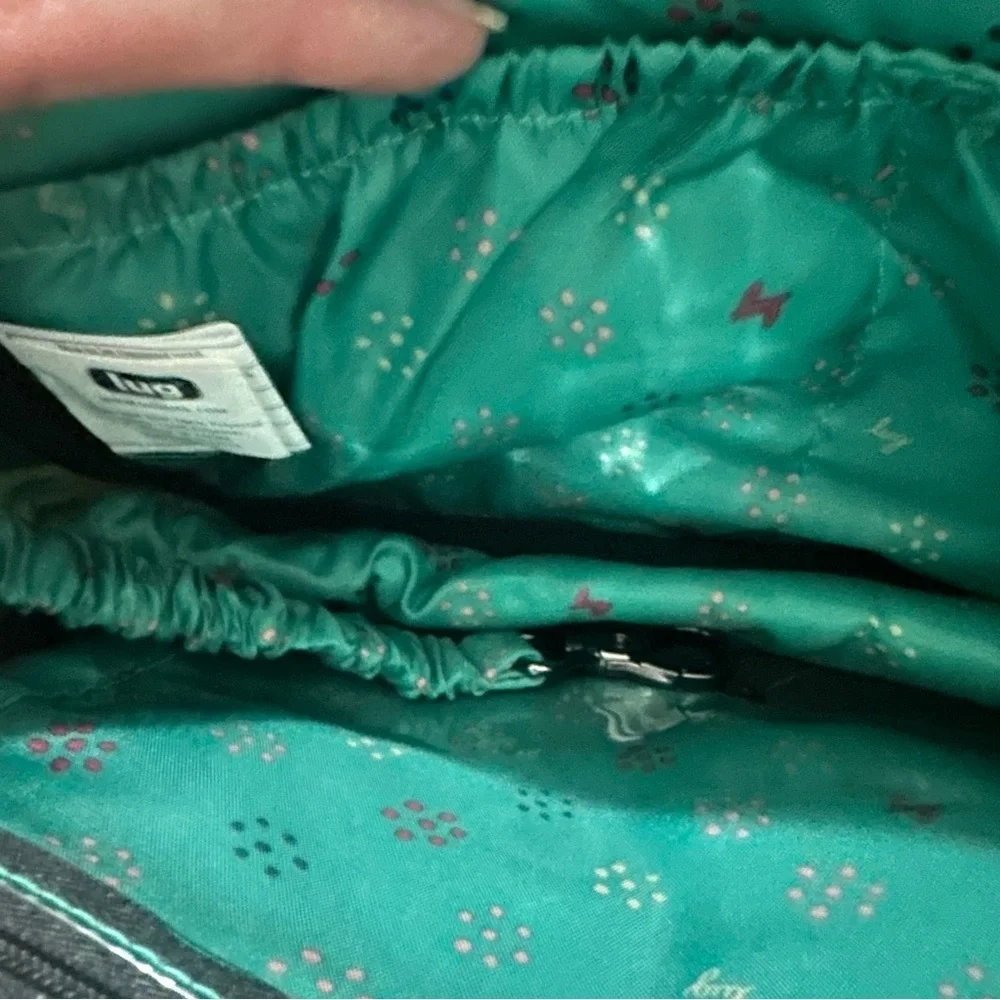 Lug Carousel XL Floral Quilted Women's Crossbody Bag Bloom Black - Picture 11 of 14